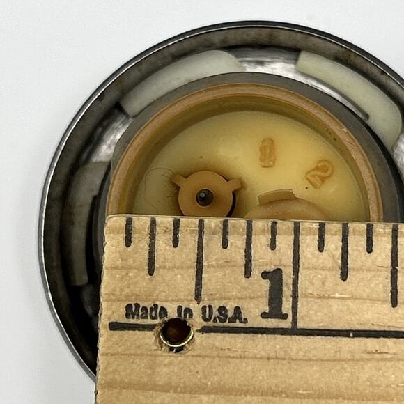 Vintage NDH Gas Cap OEM Fuel Tank Cover Classic Auto Silver - Picture 6 of 10